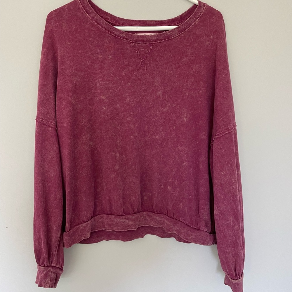 We the Free Red Crewneck/Long sleeve shirt. Size XS.